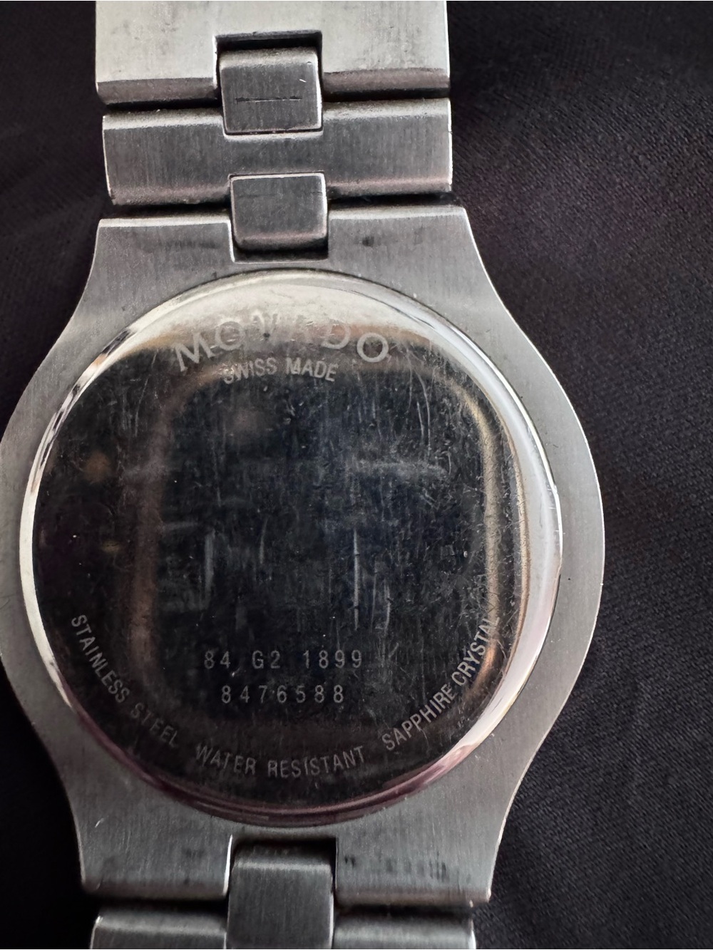 Movado Stainless Steel Bracelet Watch Clasp - Silver - Picture 4 of 4